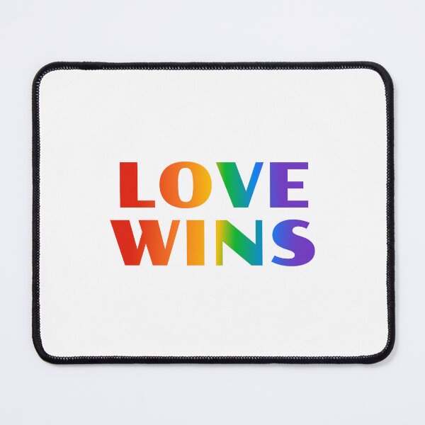 Item preview, Love Wins LGBT Rainbow Text designed and sold by Inspirationmotivation.