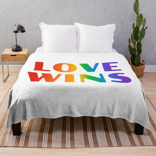 Item preview, Love Wins LGBT Rainbow Text designed and sold by Inspirationmotivation.