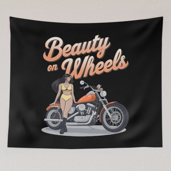 Item preview, Beauty on wheels - Just ride - Chopper garage - Bike garage - Pin-up chopper - Chopper garage - Pin-up biker - American Pin-up designed and sold by JansenGS.