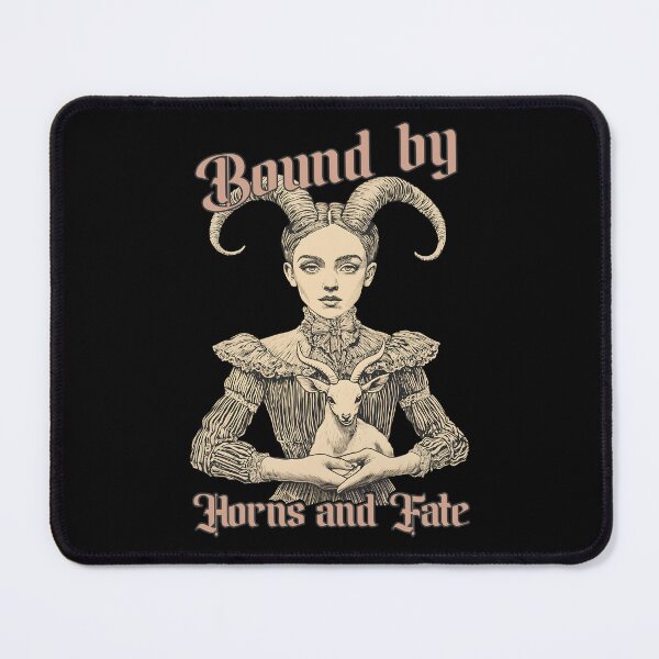 Item preview, Bound by Horns and Fate, Black Phillip Gothic Goat Lover designed and sold by trendyzcom.