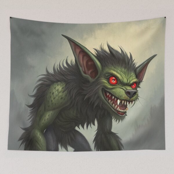 Item preview, Goblin hellhound 05 designed and sold by AIfolklore.