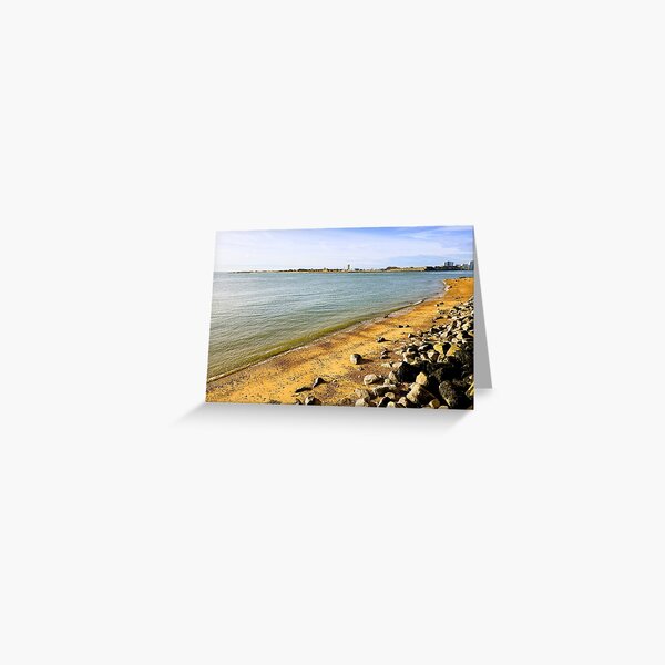 Southsea Beach English Coastal Landscape Greeting Card