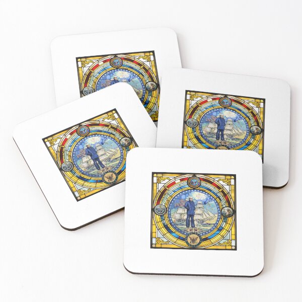 Item preview, Stained Glass style Navy Sailor  designed and sold by All_Things_Navy.
