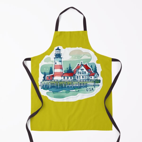 Item preview, Copy of Kennebunkport USA Minimalist Watercolor Sticker Design, designed and sold by PaintMeWorld.