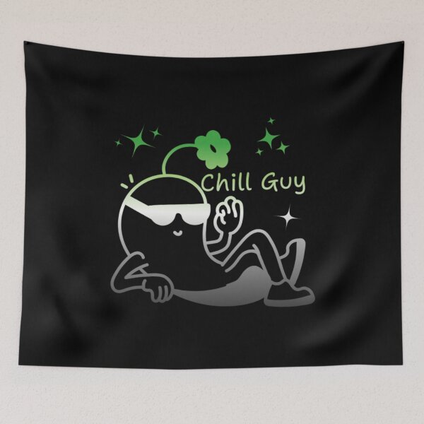 Item preview, Chill Guy, Aromantic pride flag graphic, Chill Guy Meme, Stress free, Relaxed Guy, lowkey chill out, internet humors, designed and sold by PrideBeProud.