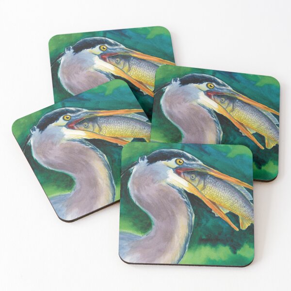 Item preview, Heron with a Fish designed and sold by bethlindley.