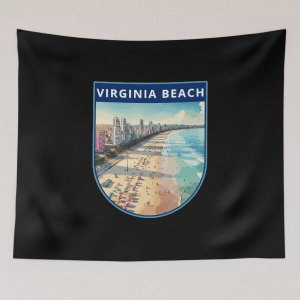 Item preview, Retro Virginia Beach in Watercolor Style Usa Art Travel designed and sold by MaateoDesign.