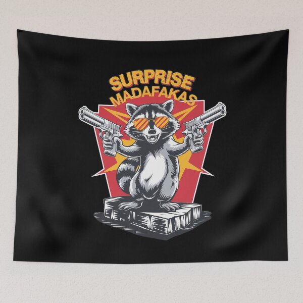 Item preview, Racoon art ,surprise MADAFAKAS! designed and sold by Coollzone.
