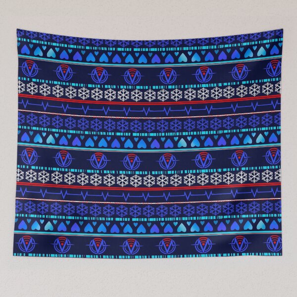 Item preview, Vox _ Christmas pattern_ Blue edition designed and sold by Cinnamonroll618.