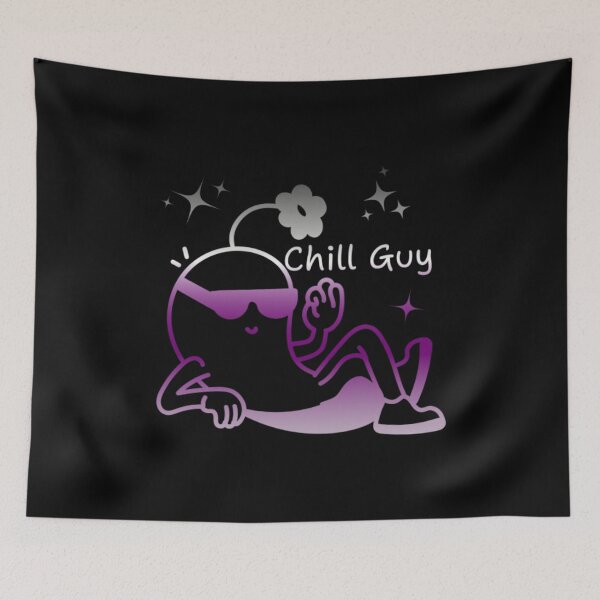 Item preview, Chill Guy, Demisexual pride flag graphic, Chill Guy Meme, Stress free, Relaxed Guy, lowkey chill out, internet humors, designed and sold by PrideBeProud.