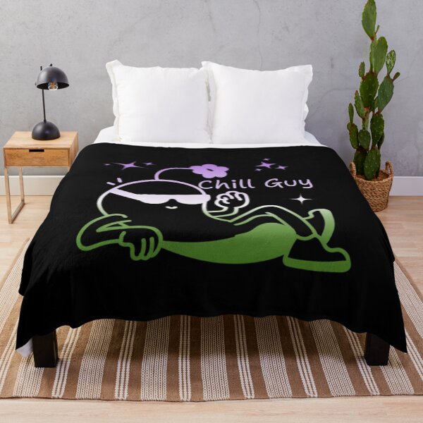 Item preview, Chill Guy, Genderqueer pride flag graphic, Chill Guy Meme, Stress free, Relaxed Guy, lowkey chill out, internet humors, designed and sold by PrideBeProud.