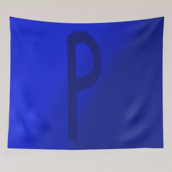 Item preview, Dark Blue P with Gradient Background designed and sold by MusicQueen17.