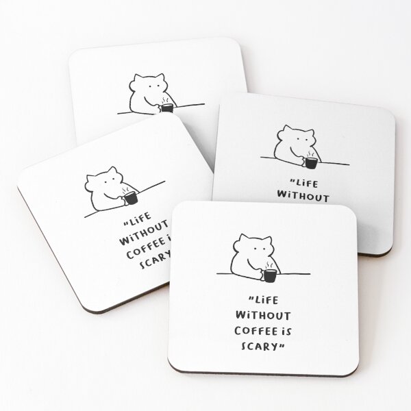 Item preview, Life Without Coffee Is Scary – Funny Coffee Quote Design designed and sold by RM-Journey.