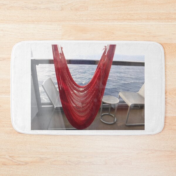 Item preview, Red Hammock On Ship's Balcony designed and sold by GloriaGranat.
