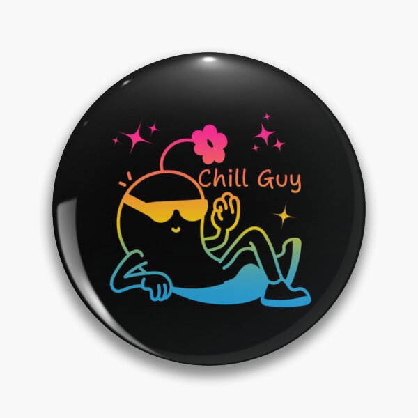 Item preview, Chill Guy, Pansexual pride flag graphic, Chill Guy Meme, Stress free, Relaxed Guy, lowkey chill out, internet humors, designed and sold by PrideBeProud.