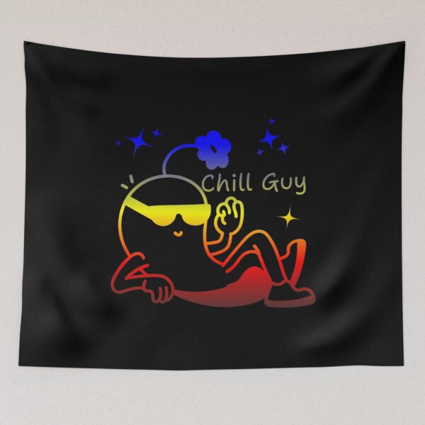 Item preview, Chill Guy, Polyamory pride flag graphic, Chill Guy Meme, Stress free, Relaxed Guy, lowkey chill out, internet humors, designed and sold by PrideBeProud.