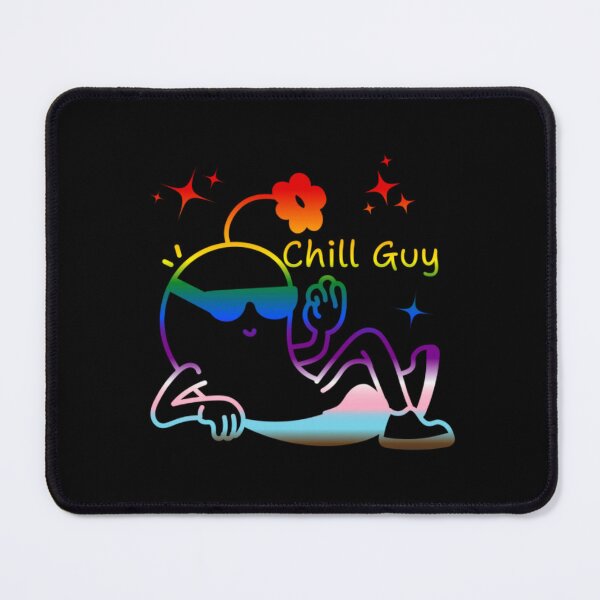 Item preview, Chill Guy, Progress pride flag graphic, Chill Guy Meme, Stress free, Relaxed Guy, lowkey chill out, internet humors, designed and sold by PrideBeProud.
