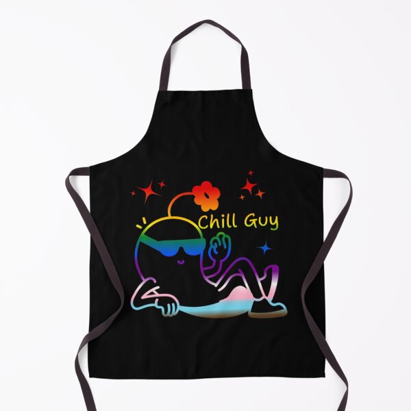 Item preview, Chill Guy, Progress pride flag graphic, Chill Guy Meme, Stress free, Relaxed Guy, lowkey chill out, internet humors, designed and sold by PrideBeProud.