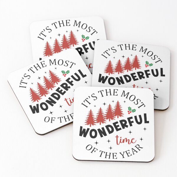 Item preview, A festive holiday-themed illustration featuring the phrase "It's the Most Wonderful Time of the Year" designed and sold by Colorten.