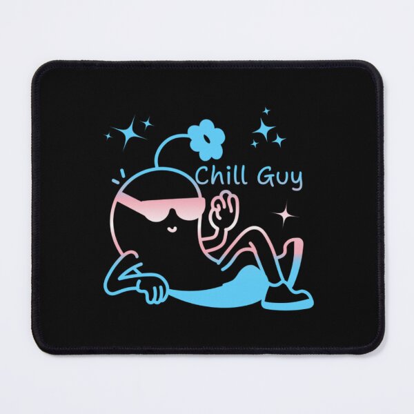 Item preview, Chill Guy, Transexual pride flag graphic, Chill Guy Meme, Stress free, Relaxed Guy, lowkey chill out, internet humors, designed and sold by PrideBeProud.