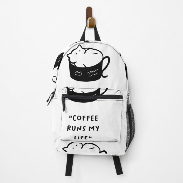 Item preview, Coffee Runs My Life – Adorable Cat Coffee Design designed and sold by RM-Journey.