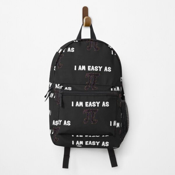 Item preview, Fun text design with the quote: "I AM EASY AS pi". Humor, typography, mathematics. designed and sold by StyleFused.