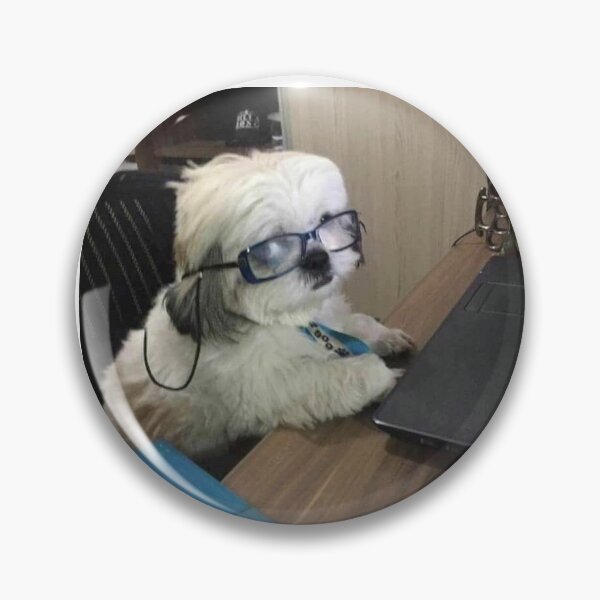 Item preview, Dog working on computer designed and sold by artbysarana.