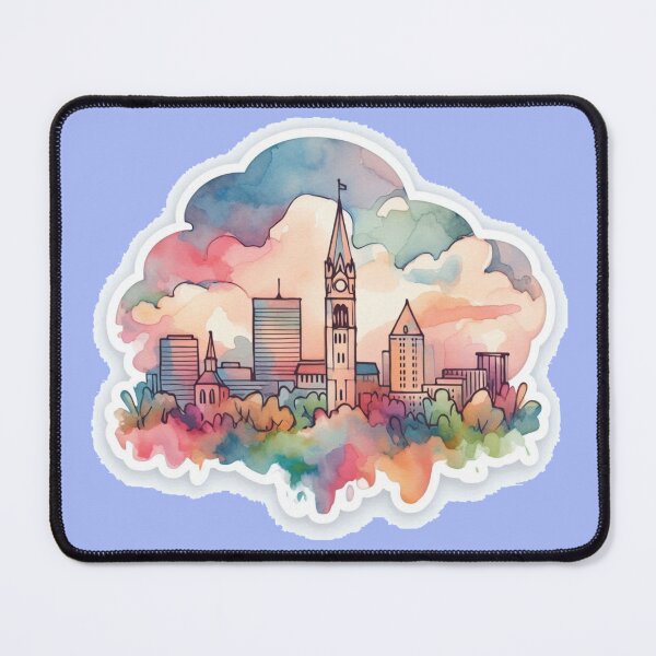 Item preview, Allentown, PA Minimalist Retro Watercolor Sticker, designed and sold by PaintMeWorld.