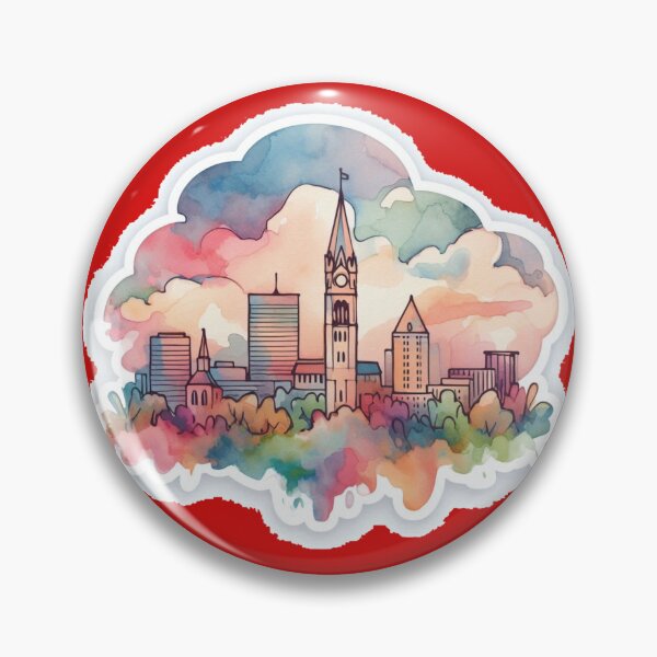 Item preview, Allentown, PA Minimalist Retro Watercolor Sticker,    designed and sold by PaintMeWorld.