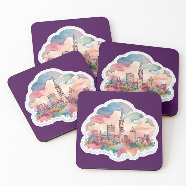 Item preview, Allentown, PA Minimalist Retro Watercolor Sticker,    designed and sold by PaintMeWorld.