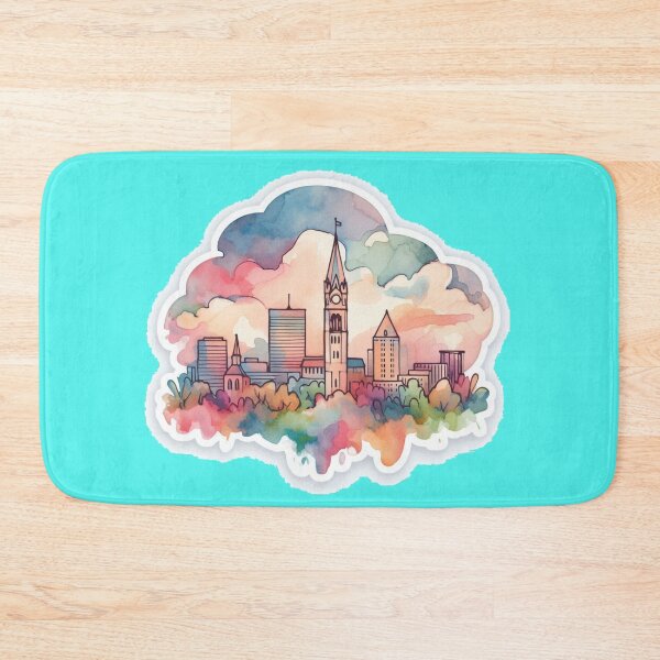 Item preview, Allentown, PA Minimalist Retro Watercolor Sticker,    designed and sold by PaintMeWorld.