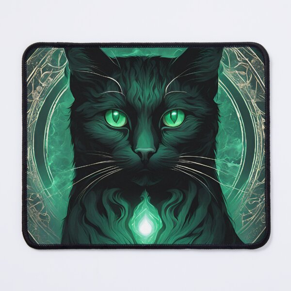 Item preview, Mystical Cat with green crystal designed and sold by Tomster104.