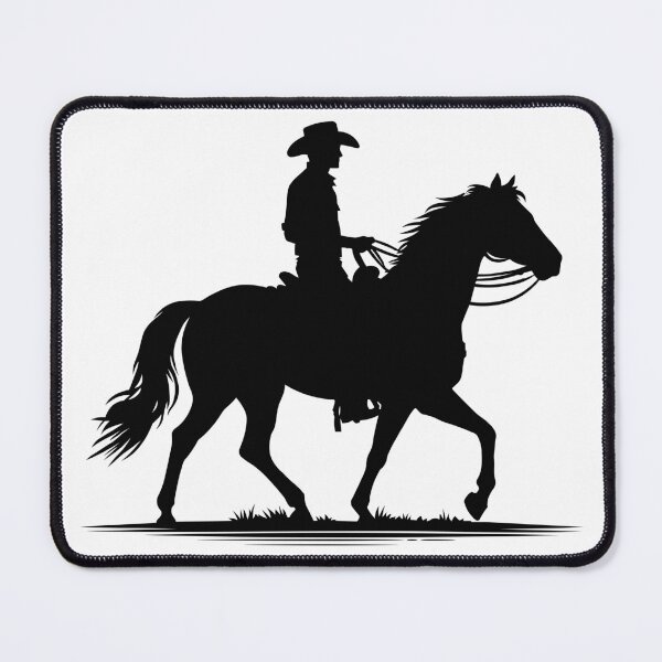 Item preview, Cowboy silhouette on top of a beautiful horse. designed and sold by AFernandesDSG.