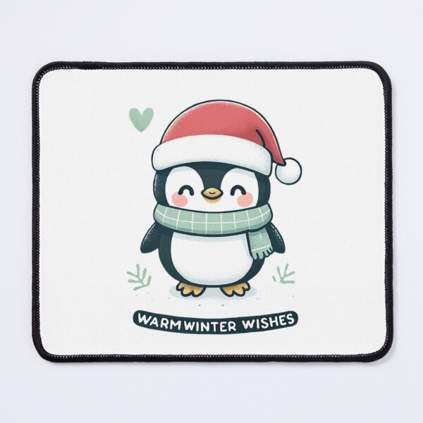 Item preview, Warm Winter Wishes - Penguin Christmas designed and sold by ArtRealms.