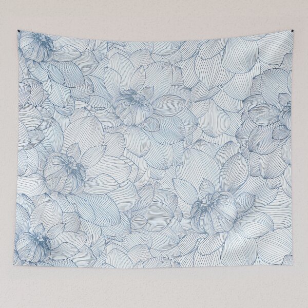 Item preview, Blue Floral Crocus - Comforters, Throw Pillow, Phone Case, Decor designed and sold by Imaginarium Depot - ImaginariumDepot.us.