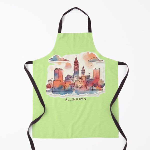 Item preview, Allentown, PA Minimalist Retro Watercolor Sticker, designed and sold by PaintMeWorld.