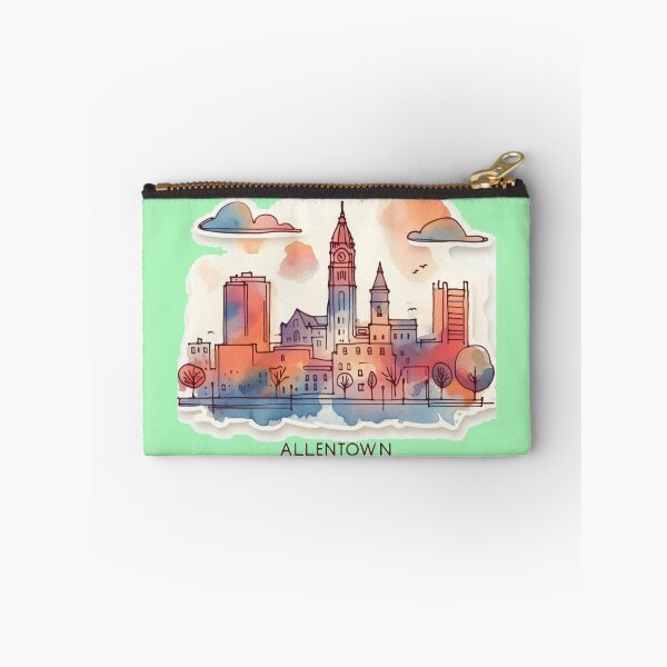 Item preview, Allentown, PA Minimalist Retro Watercolor Sticker,    designed and sold by PaintMeWorld.
