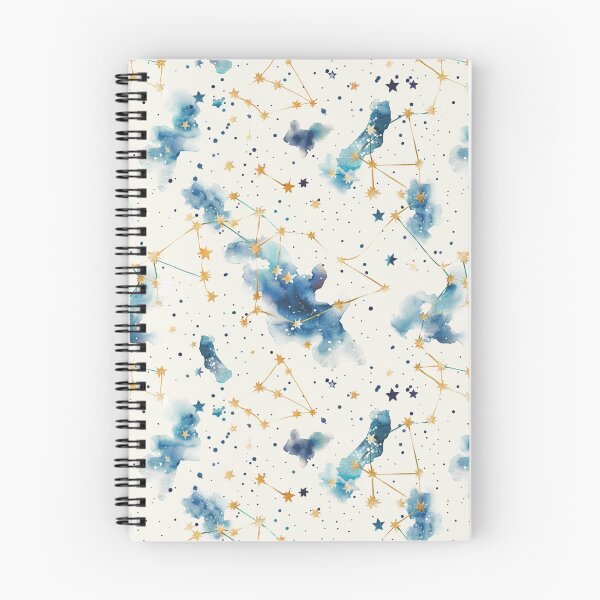 Item preview, Constellation Print, Star Map, Celestial Galaxy, Watercolour Starry Night designed and sold by naturalplanners.