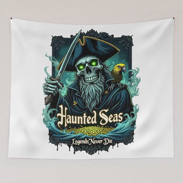 Item preview, Haunted Seas Horror Ghost Pirate Design designed and sold by GesparHouse.