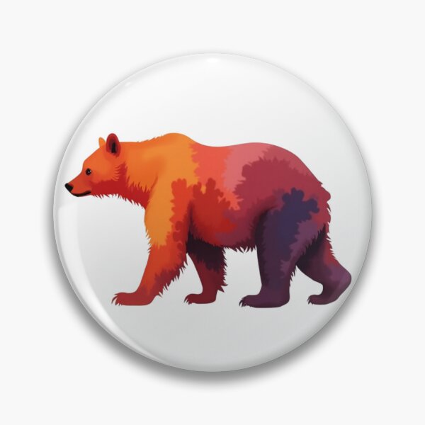 Item preview, Fiery Bear sunset color designed and sold by Endless-mind.