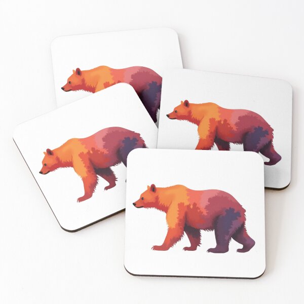 Item preview, Fiery Bear sunset color designed and sold by Endless-mind.