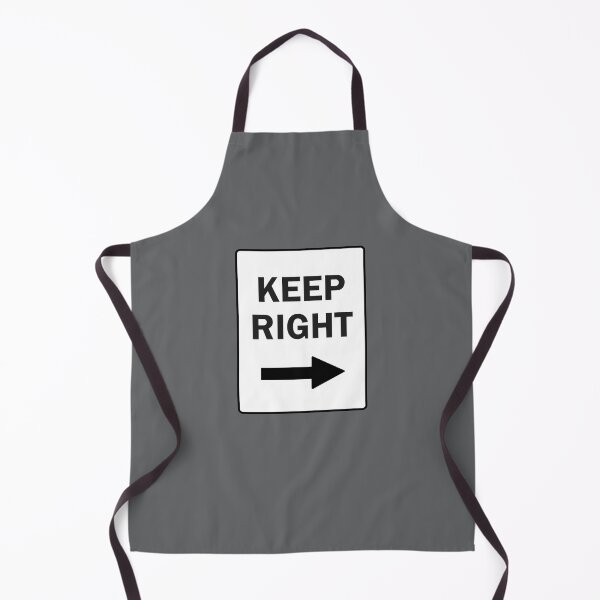 Item preview, KEEP RIGHT, Black and White Sign with Arrow designed and sold by AASparksDesigns.
