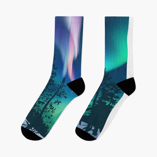 Item preview, Northern lights | Aurora Borealis | Magic Forrest designed and sold by RedCircleArt.