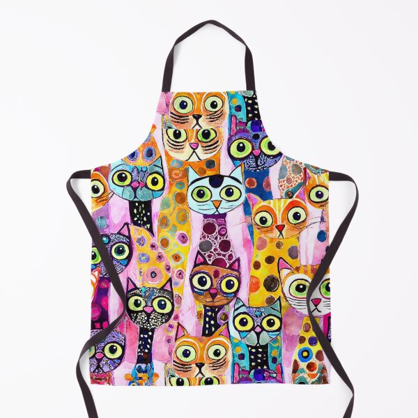 Item preview, Colorful Watercolor Cat Crowd 1 designed and sold by Magnuna.