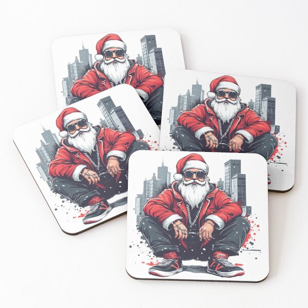 Item preview, Hipster Santa Urban Christmas Scene designed and sold by Lamarcy.