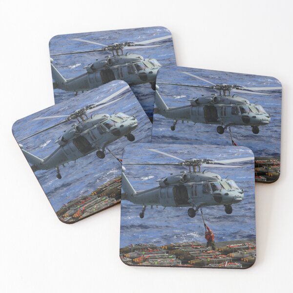 Item preview, U.S. Sailors aboard the aircraft carrier USS Enterprise (CVN 65) MH-60S Knighthawk designed and sold by Mauswohn.