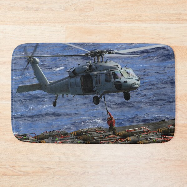 Item preview, U.S. Sailors aboard the aircraft carrier USS Enterprise (CVN 65) MH-60S Knighthawk designed and sold by Mauswohn.