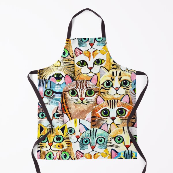 Item preview, Colorful Watercolor Cat Crowd 2 designed and sold by Magnuna.