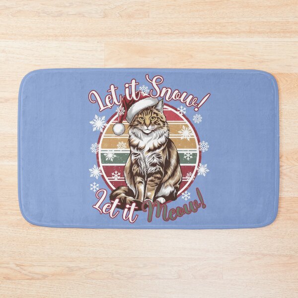Item preview, Maine Coon Cat Cozy Christmas: Let it Snow, Let it Meow! designed and sold by EwaVerse.