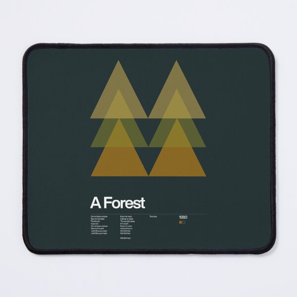 Item preview, The Cure - A Forest 1980 - New Wave song Minimalistic Swiss Graphic Design designed and sold by Sub88 Studio.